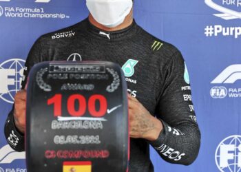 HAMILTON LOGRÓ SU POLE NÚMERO 100 EN LA FÓRMULA 1, POR APENAS 36 MILÉSIMAS EN ESPAÑA