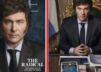 “El Radical”: Milei en la portada de la revista Time