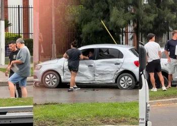 El mediocampista de Gimnasia, Ignacio Miramón, quedó involucrado en un choque múltiple