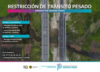Restricción de tránsito pesado por Semana Santa