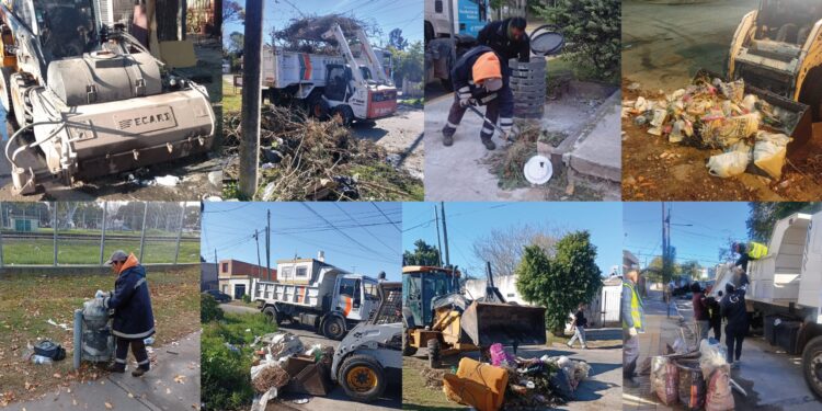 Berazategui: el Municipio continúa con la limpieza y recolección en los barrios