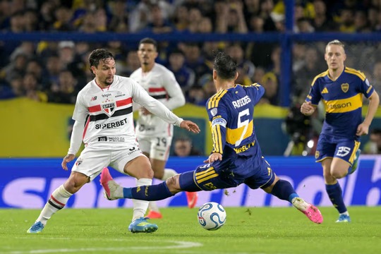 Tras la victoria en la ida, Boca igualó con San Pablo por la Copa Sudamericana y se metió en semifinales